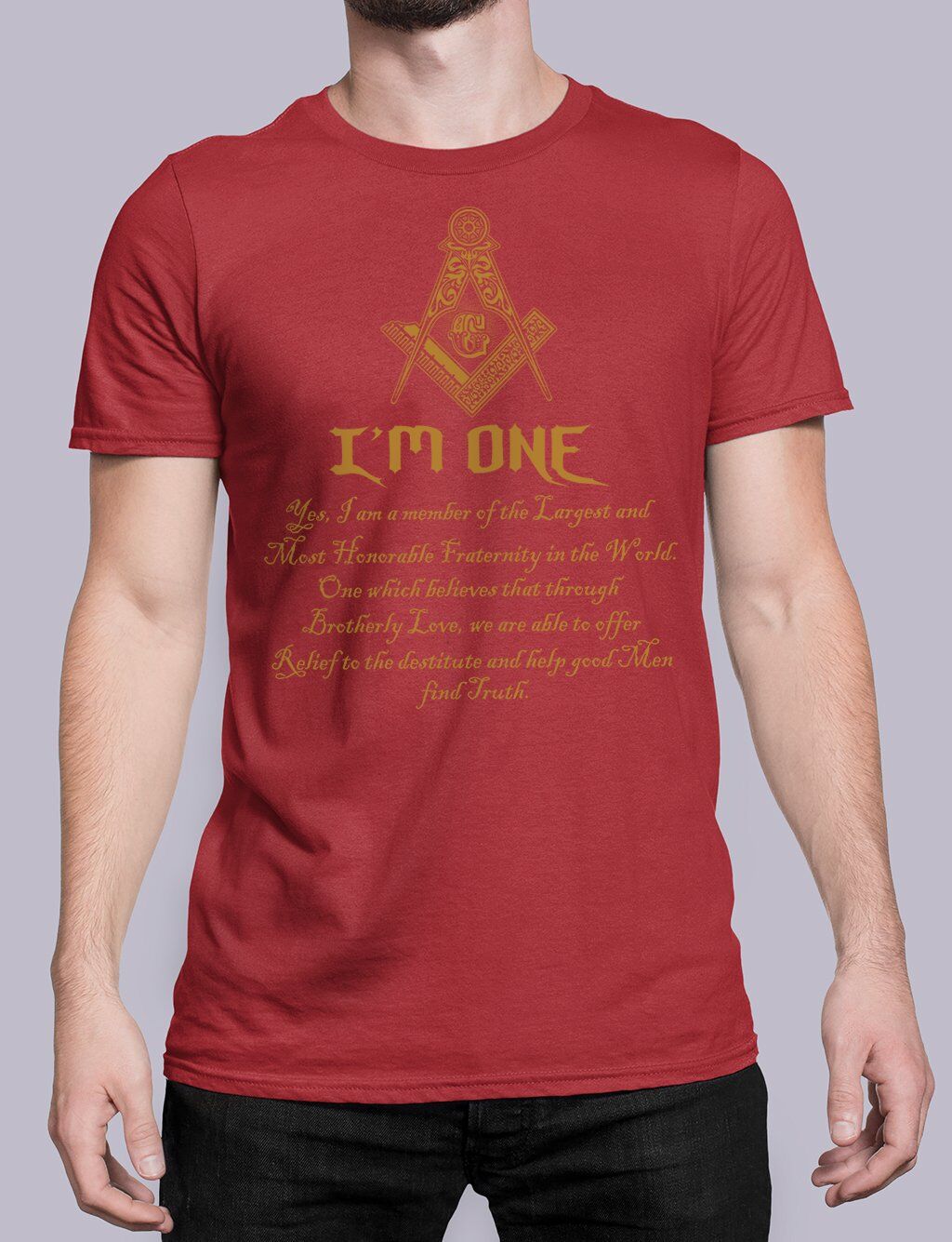 I Am One Masonic T-Shirt - Image 4