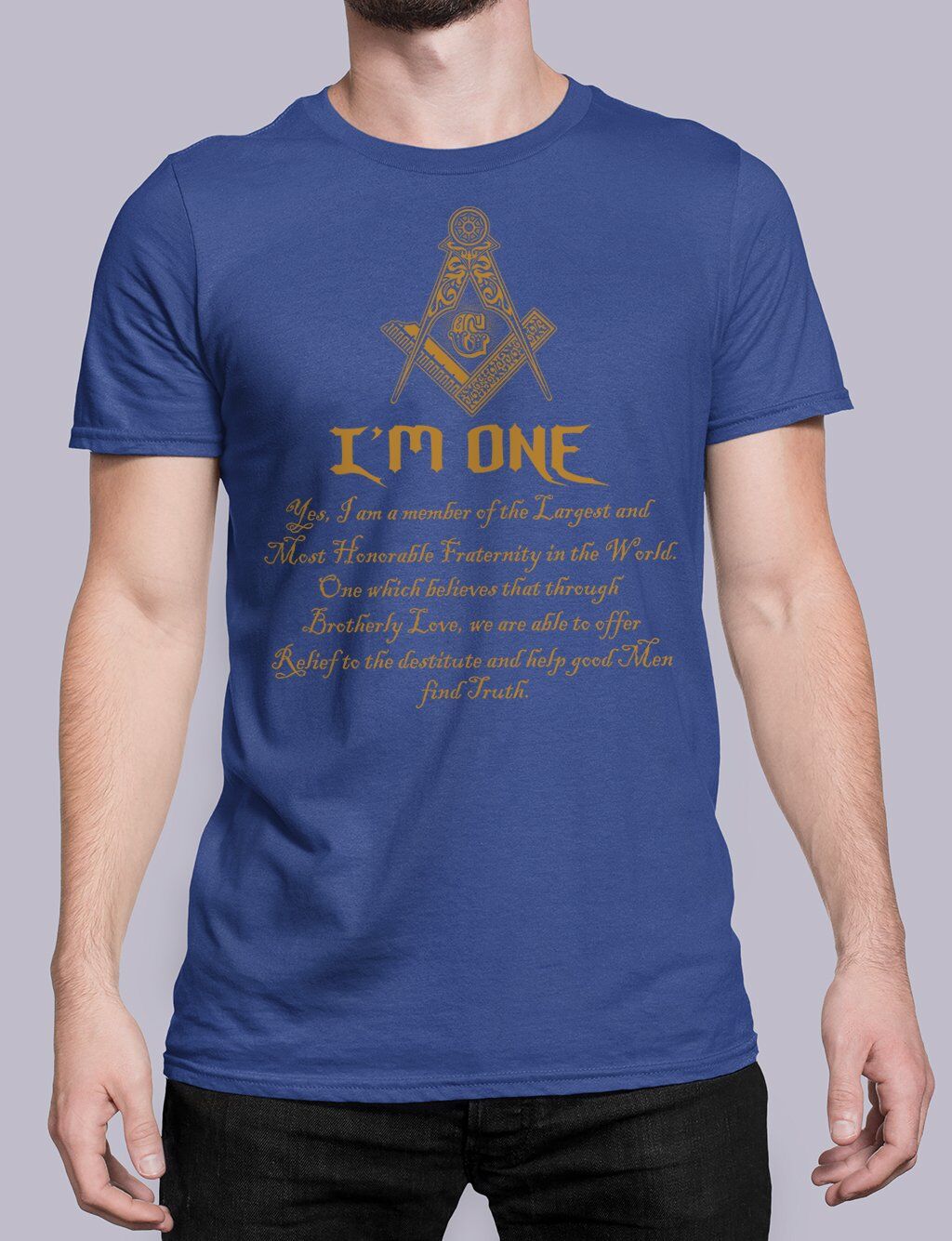 I Am One Masonic T-Shirt - Image 5