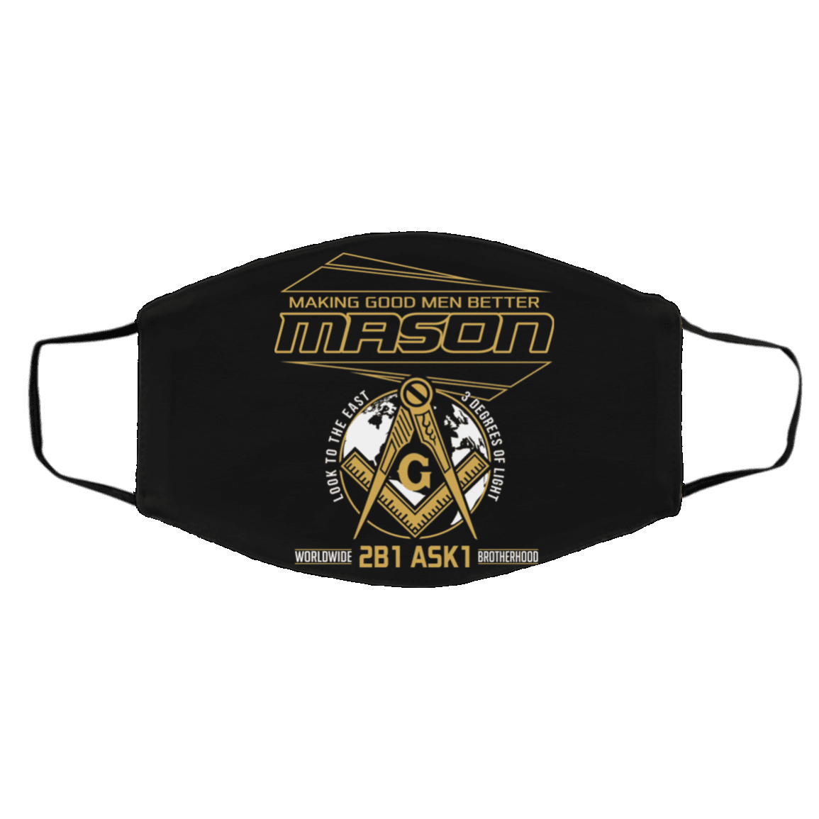 Look To The East 3 Degrees Of Light Face Mask