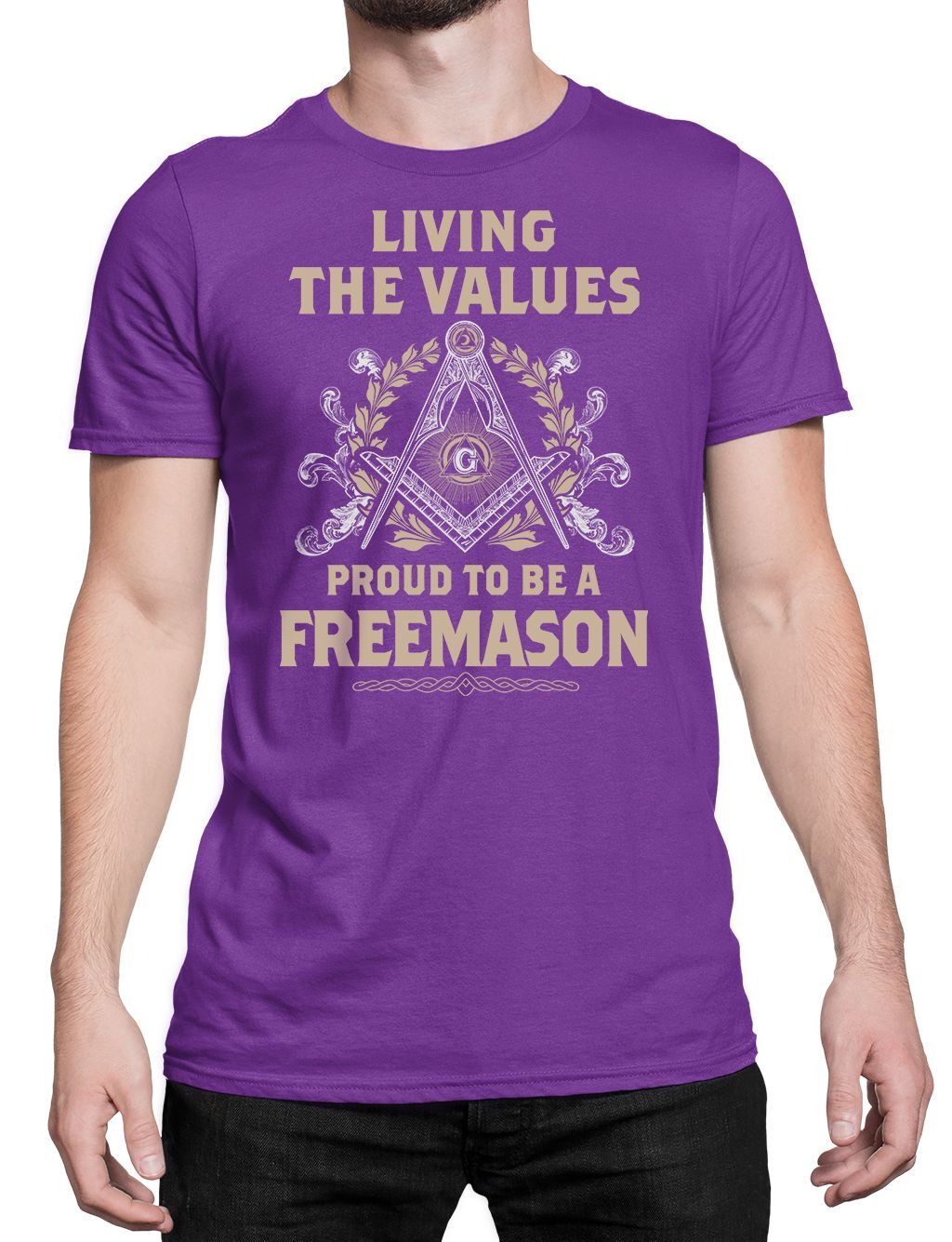 Living The Values Masonic T-shirt - Image 5