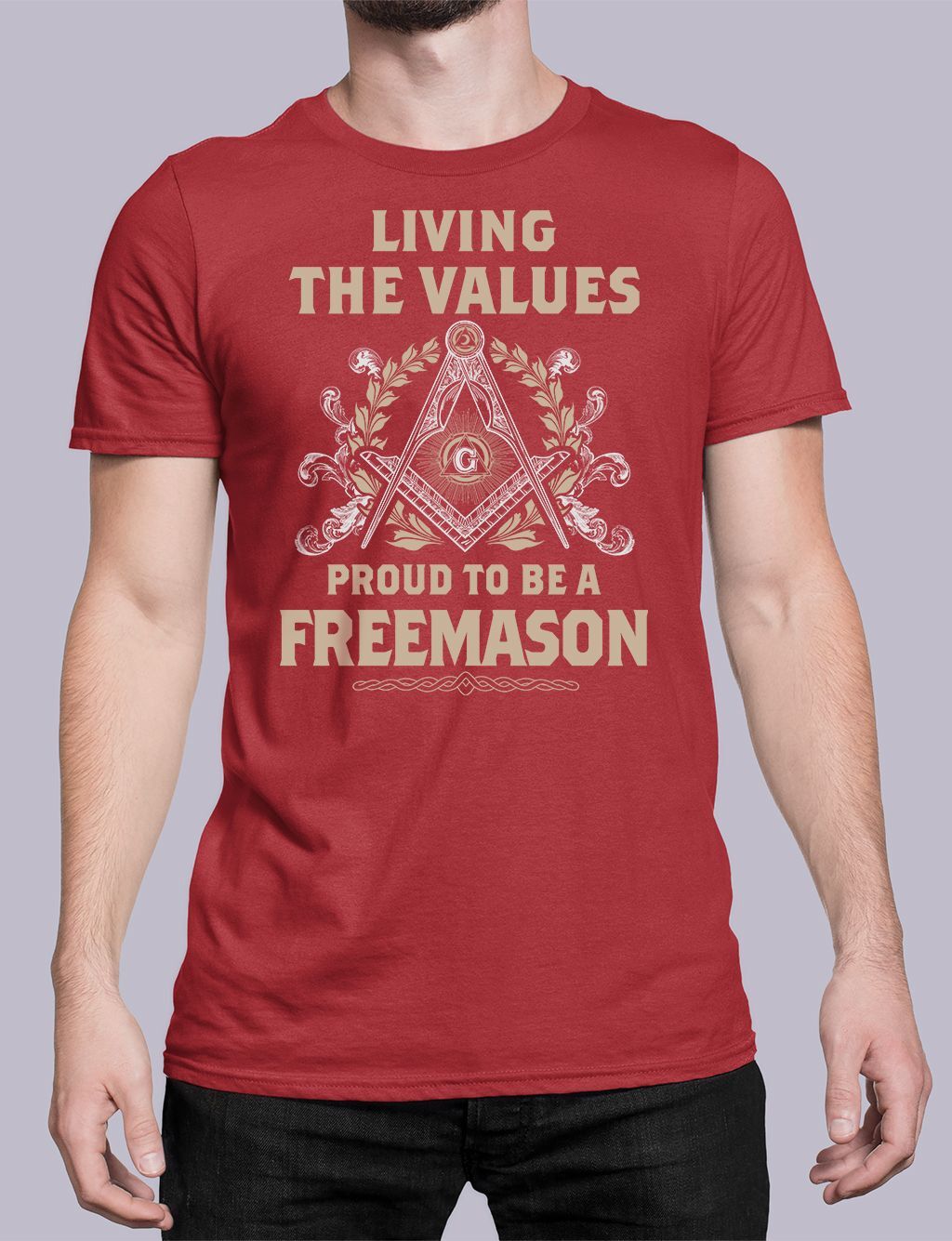 Living The Values Masonic T-shirt - Image 4