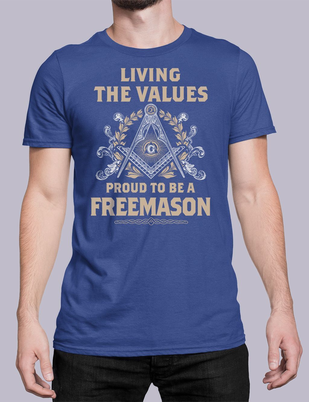 Living The Values Masonic T-shirt - Image 3