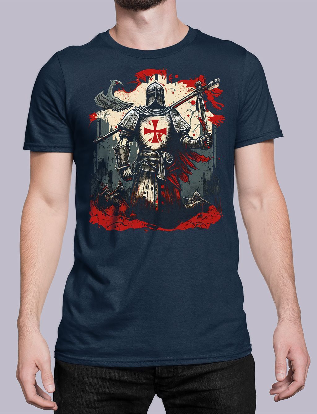 Knights Templar T-shirt - MV002 - Image 2