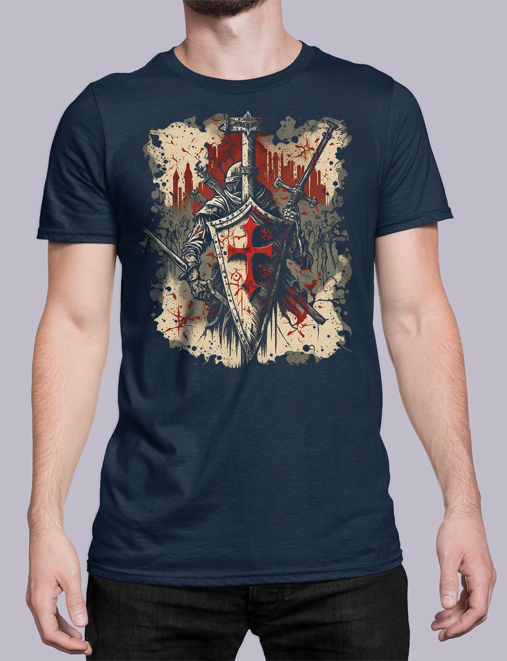 Knights Templar T-shirt – MV005 - Image 2