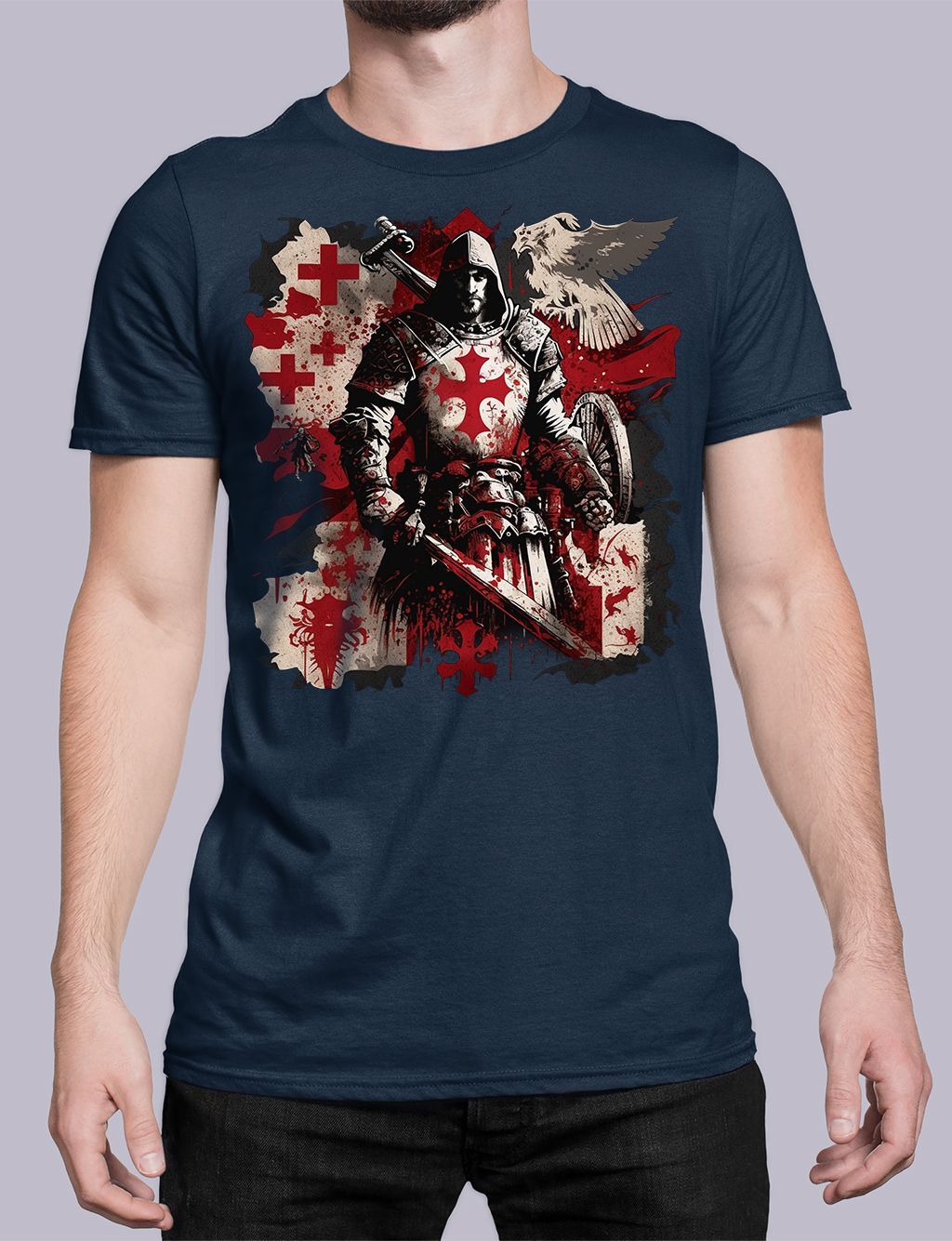 Knights Templar T-shirt – MV006 - Image 2