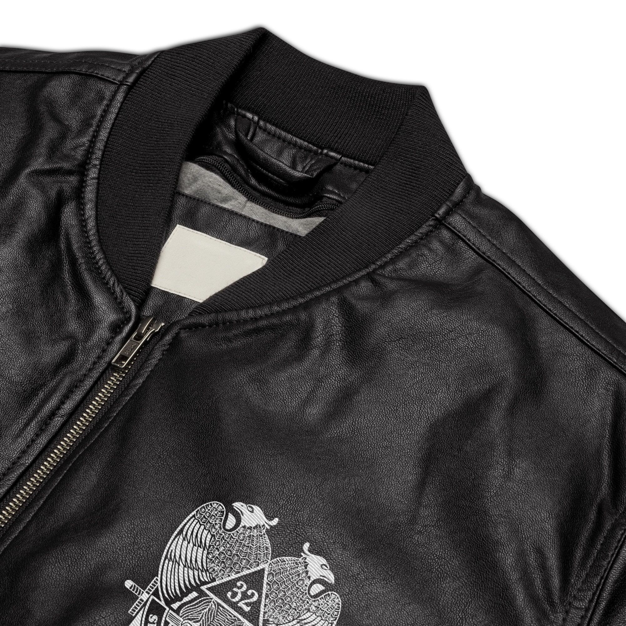32nd Degree Scottish Rite Masonic Leather Jacket - Image 7