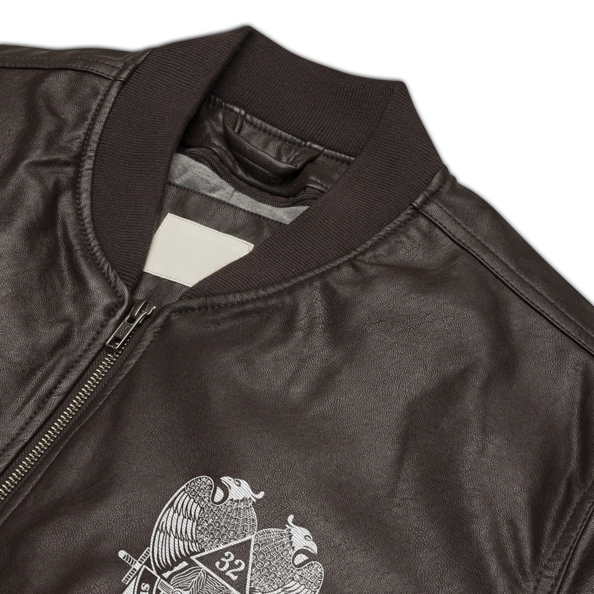 32nd Degree Scottish Rite Masonic Leather Jacket - Image 3