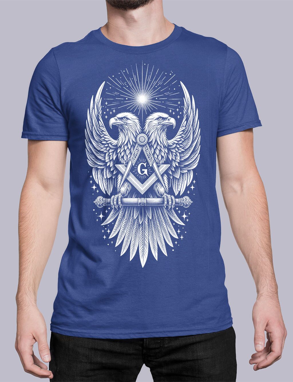 The Double Headed Eagle Scottish Rite Masonic T-shirt - Image 3