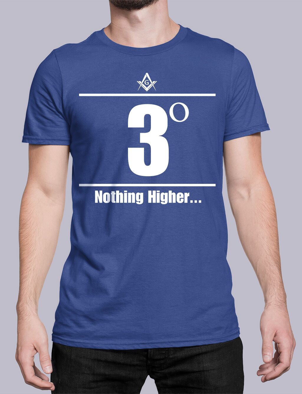 3 Degree Nothing Higher Masonic T-shirt - Image 3