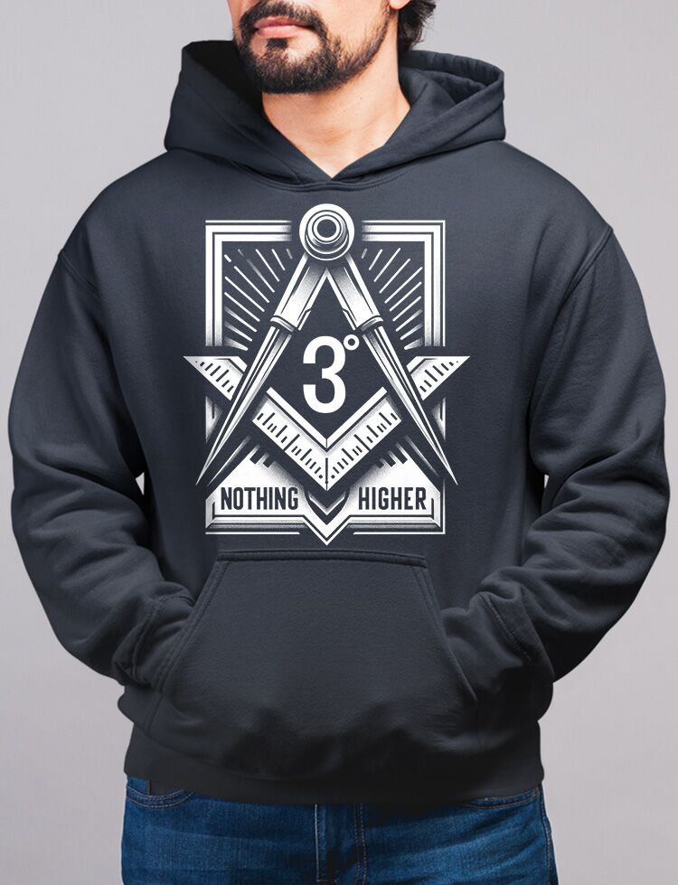 3° Nothing Higher Masonic Hoodie - Image 2