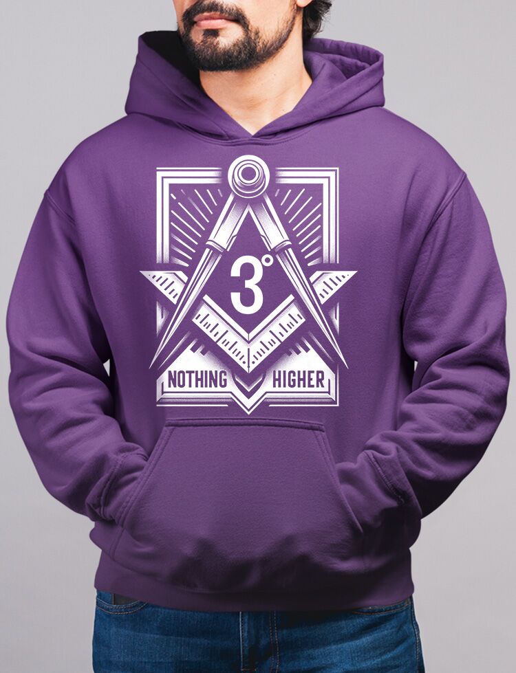 3° Nothing Higher Masonic Hoodie - Image 5