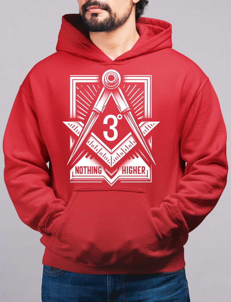 3° Nothing Higher Masonic Hoodie - Image 4