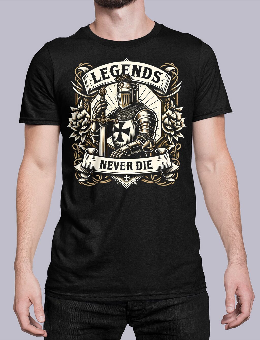 Legends Never Die Knights Templar T-shirt