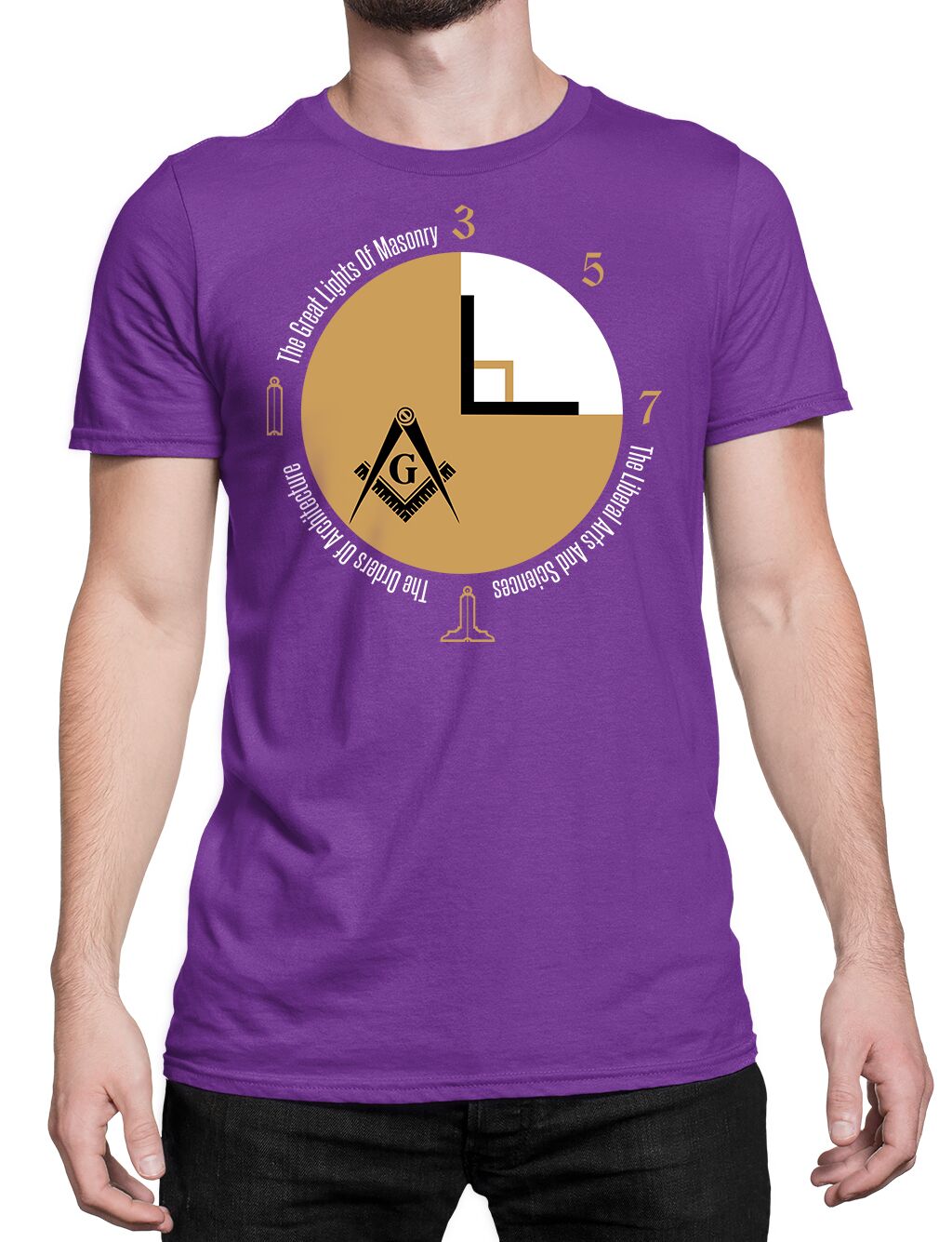 Part Of A Circle Masonic T-shirt - Image 5