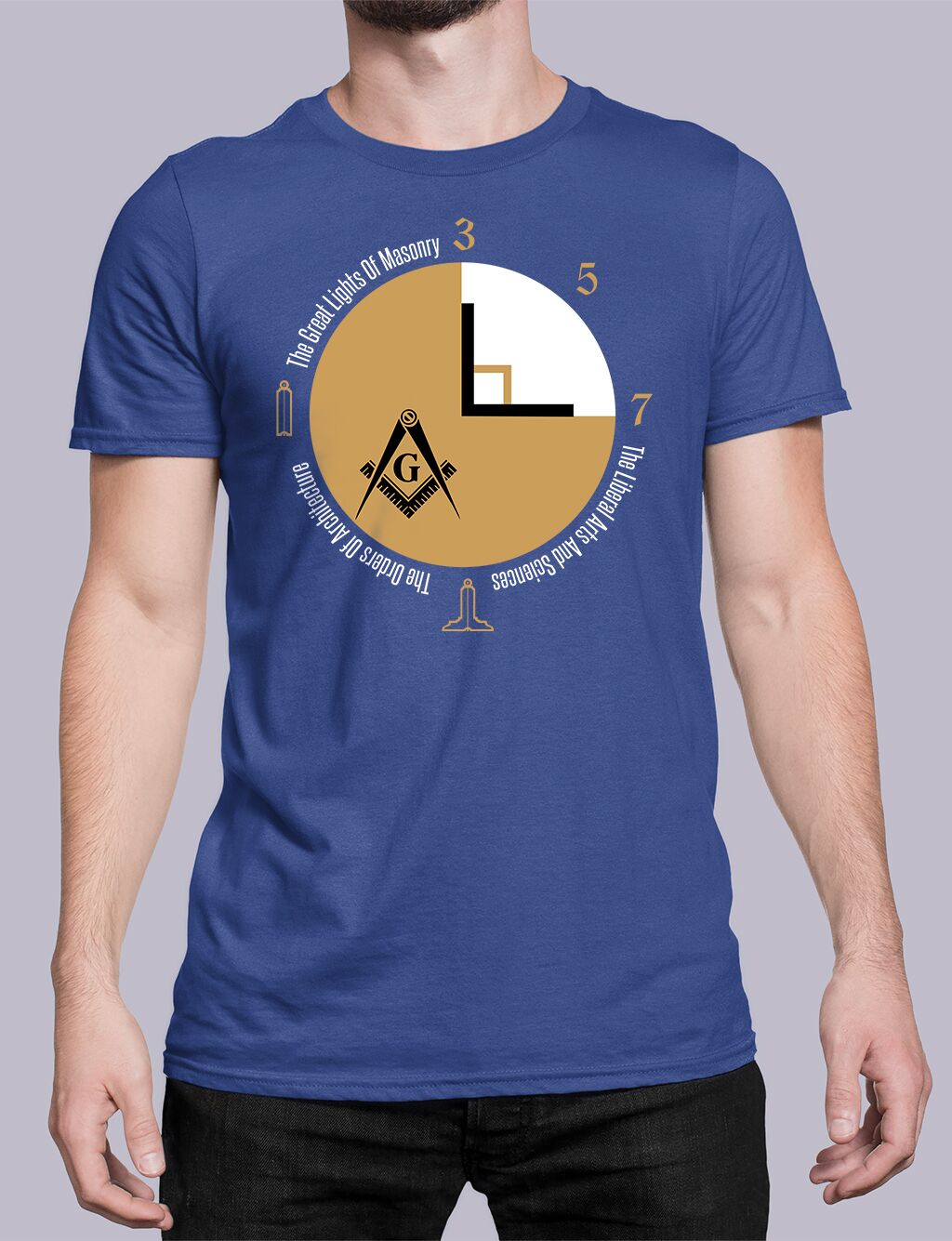 Part Of A Circle Masonic T-shirt - Image 3