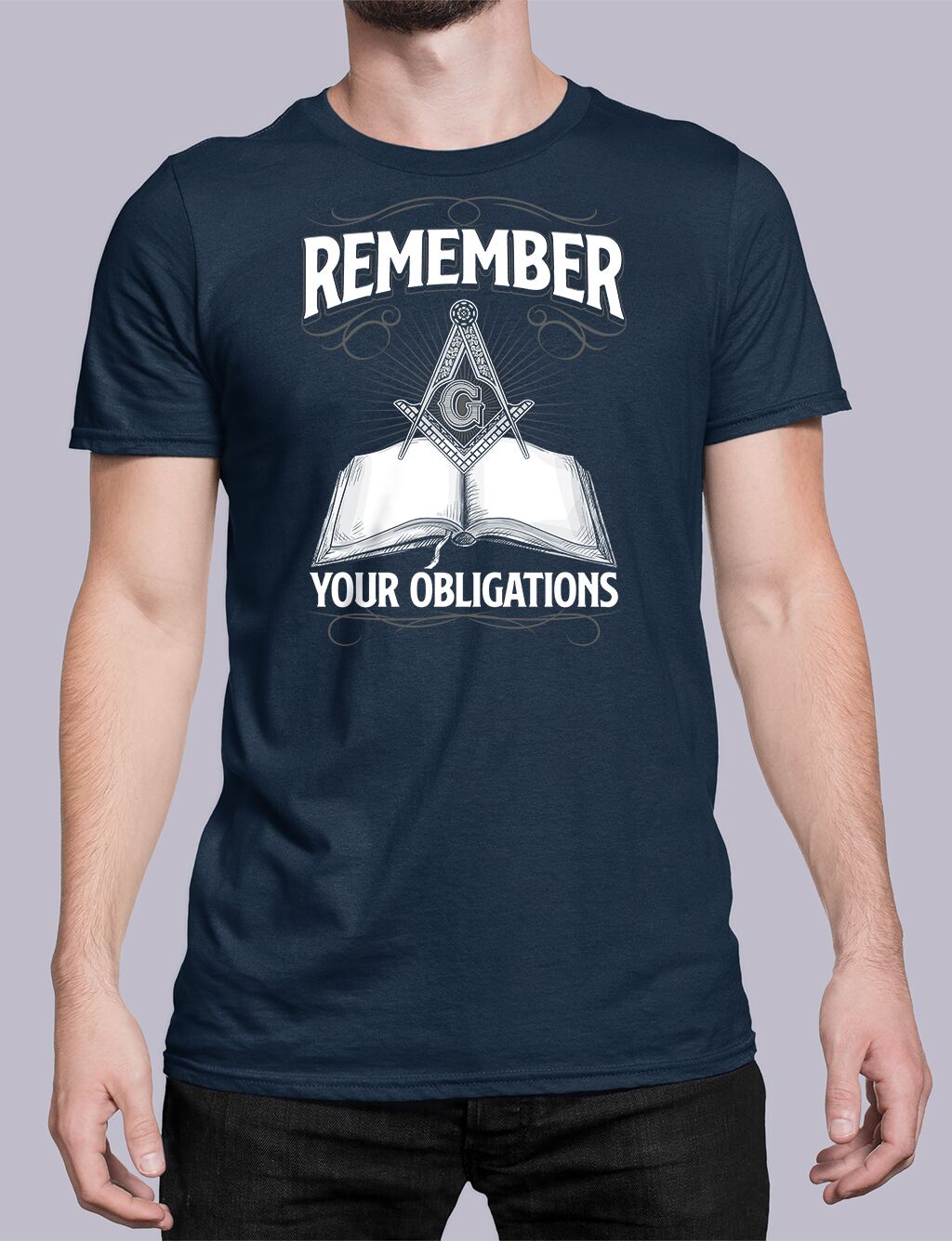 Remember Your Obligations Masonic T-Shirt - Image 2